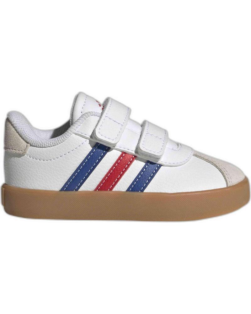 Schuhe für Mädchen und Junge ADIDAS ZAPATILLAS VL COURT 3 0 CF I PARA NINOS UNISEX EN COLOR BLAN BLANCO