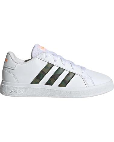 Deportivas de Niña y Niño ADIDAS ZAPATILLAS GRAND COURT PARA NINOS UNISEX EN COLOR BLANCO