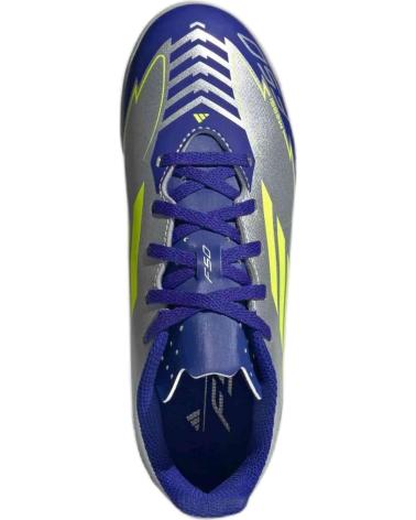 Deportivas de Mujer y Niña y Niño ADIDAS ZAPATILLAS F50 CLUB IN J MESSI FUTBOL SALA PLATA AZUL
