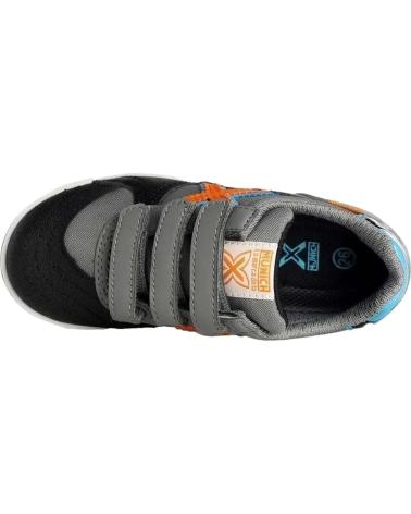 Sneaker für Mädchen und Junge MUNICH ZAPATILLAS G-3 JUNIOR VELCRO 383 GRIS