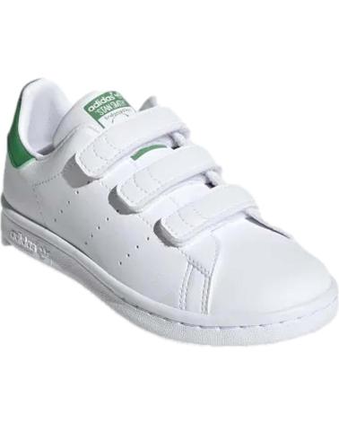 Scarpe per Bambina e Bambino ADIDAS ZAPATILLAS STAN SMITH PARA NINOS UNISEX EN COLOR BLANCO BLANCO