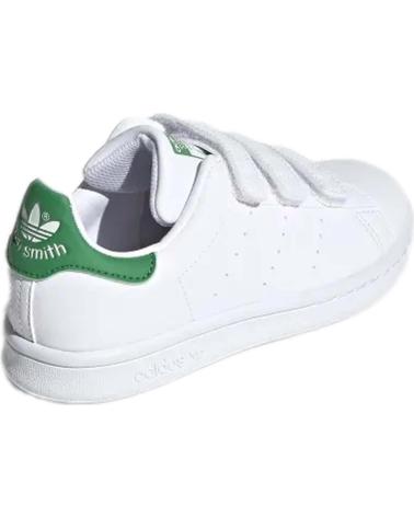 Scarpe per Bambina e Bambino ADIDAS ZAPATILLAS STAN SMITH PARA NINOS UNISEX EN COLOR BLANCO BLANCO