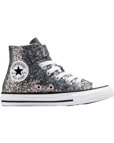 Zapatos de Niña y Niño CONVERSE ZAPATILLAS CHUCK TAYLOR ALL STAR GLITTER EASY-ON PARA NINOS  PLATEADO