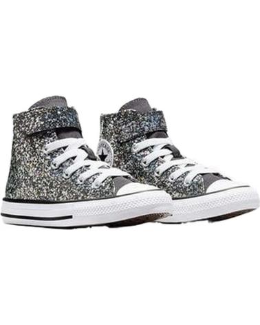 Zapatos de Niña y Niño CONVERSE ZAPATILLAS CHUCK TAYLOR ALL STAR GLITTER EASY-ON PARA NINOS  PLATEADO