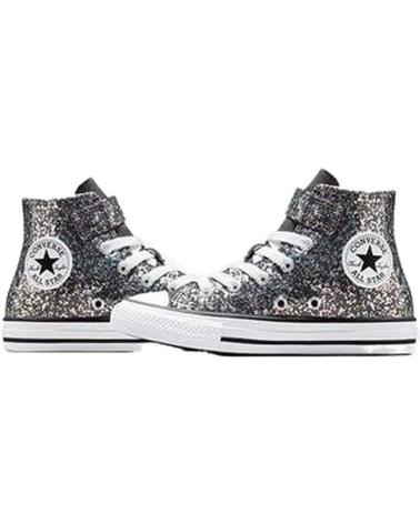 Zapatos de Niña y Niño CONVERSE ZAPATILLAS CHUCK TAYLOR ALL STAR GLITTER EASY-ON PARA NINOS  PLATEADO