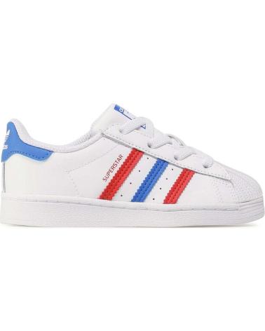 Deportivas de Niña y Niño ADIDAS ZAPATILLAS SUPERSTAR I PARA NINOS UNISEX EN COLOR BLANCO