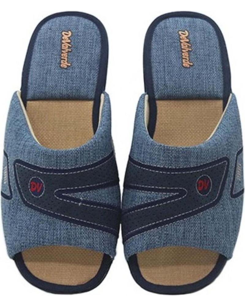 Pantofole per Uomo DEVALVERDE ZAPATILLA HOGAR PARA HOMBRE 3187 COLOR MARINO