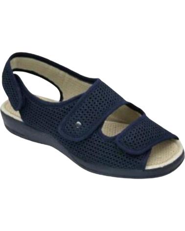 Hausschuhe für Damen DEVALVERDE ZAPATILLA VELCROS PARA MUJER 1543 COLOR MARINO