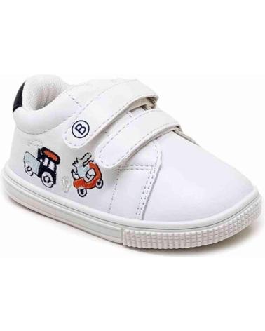 Deportivas de Niña y Niño BUBBLE BOBBLE DEPORTIVA VELCRO BUBBLE PARA BEBE A3210 COLOR BLANCO
