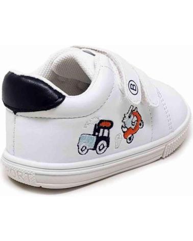 Sneaker für Mädchen und Junge BUBBLE BOBBLE DEPORTIVA VELCRO BUBBLE PARA BEBE A3210 COLOR BLANCO