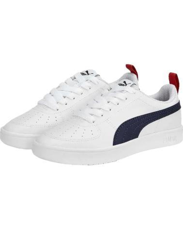 Sneaker für Damen und Junge PUMA 384311 RICKIE JR 09 WHITE PEACOAT