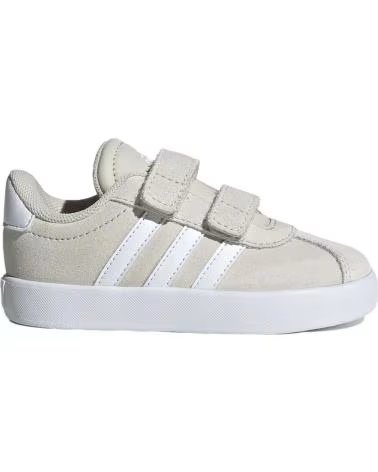 SCARPE BEBÈ UNISEX ADIDAS VL COURT 3.0 VELCRO BEIGE GRIGIO GRIS