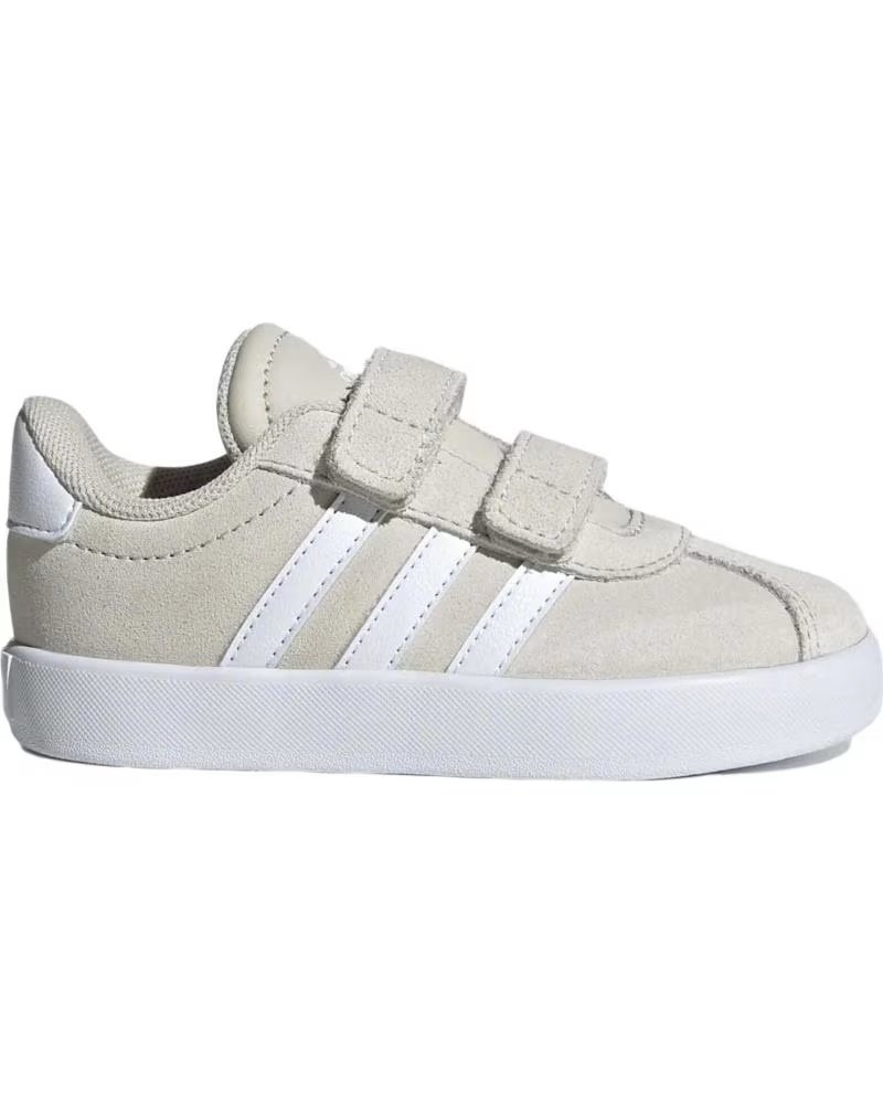 SCARPE BEBÈ UNISEX ADIDAS VL COURT 3.0 VELCRO BEIGE GRIGIO GRIS