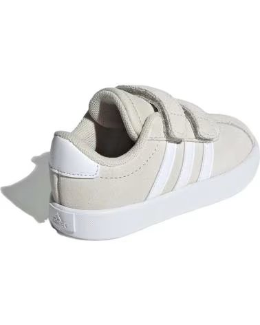SCARPE BEBÈ UNISEX ADIDAS VL COURT 3.0 VELCRO BEIGE GRIGIO GRIS