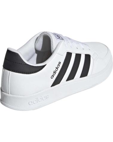 Deportivas de Niña y Niño ADIDAS ZAPATILLAS BREAKNET PARA NINOS UNISEX EN COLOR BLANCO