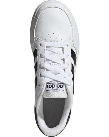 Deportivas de Niña y Niño ADIDAS ZAPATILLAS BREAKNET PARA NINOS UNISEX EN COLOR BLANCO
