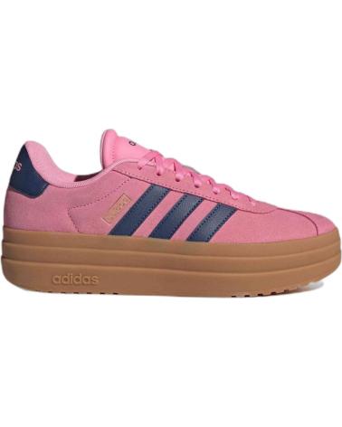 ADIDAS VL COURT BOLD ROSAS CON PLATAFORMA Y SUELA DE GOMA ROSA