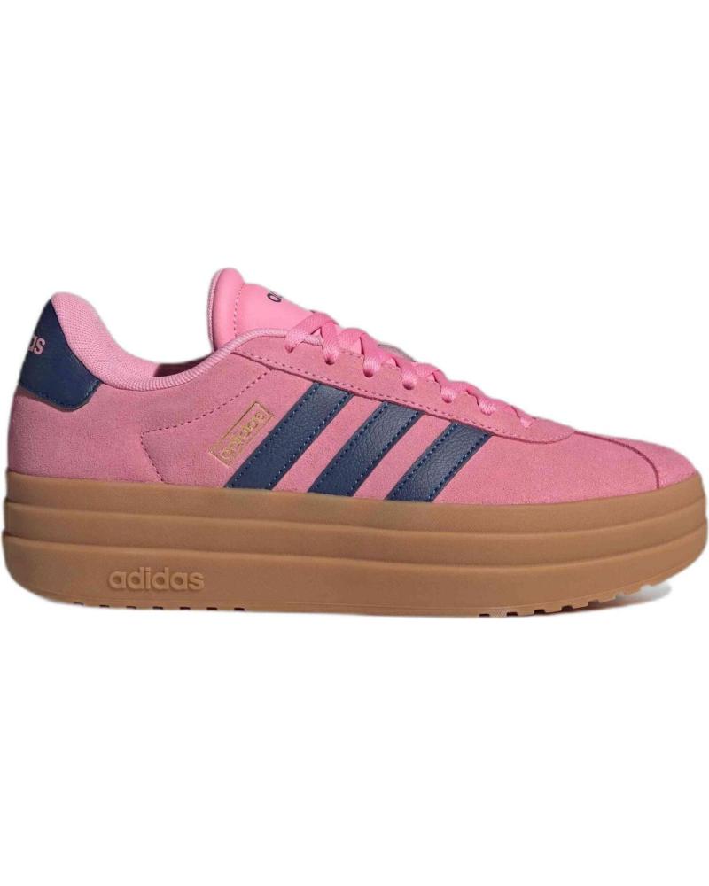 ADIDAS VL COURT BOLD ROSAS CON PLATAFORMA Y SUELA DE GOMA ROSA