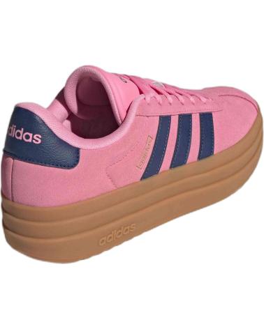 ADIDAS VL COURT BOLD ROSAS CON PLATAFORMA Y SUELA DE GOMA ROSA