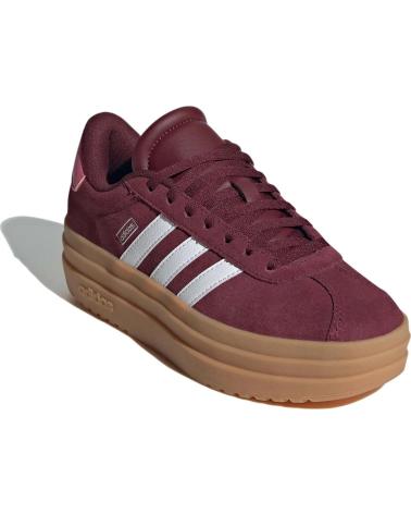 BASKETS ADIDAS VL COURT BOLD J BORDEAUX À PLATEFORME SHARED-FTWWHT-PNKFUS