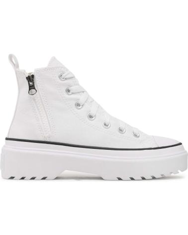 Zapatos de Niña y Niño CONVERSE ZAPATILLAS CHUCK TAYLOR ALL STAR LUGGED LIFT PARA NINOS UNIS BLANCO