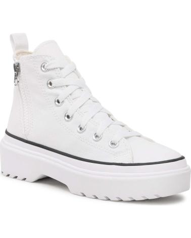 Zapatos de Niña y Niño CONVERSE ZAPATILLAS CHUCK TAYLOR ALL STAR LUGGED LIFT PARA NINOS UNIS BLANCO