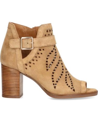 Botins de Mulher alpe SANDALIA ABOTINADA DE SERRAJE CON TACON CAMELLO