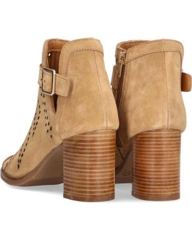 Botins de Mulher alpe SANDALIA ABOTINADA DE SERRAJE CON TACON CAMELLO