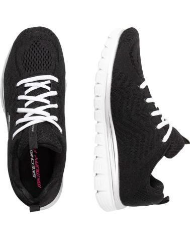 Deportivas de Mujer SKECHERS 12615 GRACEFUL - GET CONNECTED DEPORTIVAS MUJER NEGRO-BLANCO