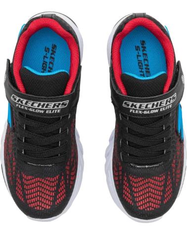 Sportschuhe für Junge skechers S LIGHTS FLEX GLOW ELITE VORLO NEGRO