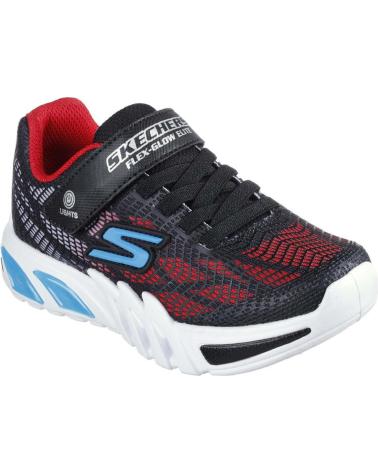 Sportschuhe für Junge skechers S LIGHTS FLEX GLOW ELITE VORLO NEGRO