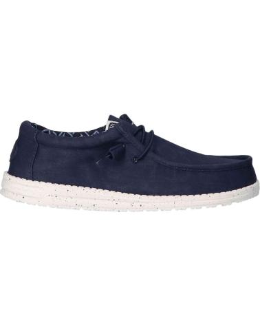 Man Boat shoes HEY DUDE MOCASINES WALLY CANVAS PARA HOMBRE EN COLOR AZUL