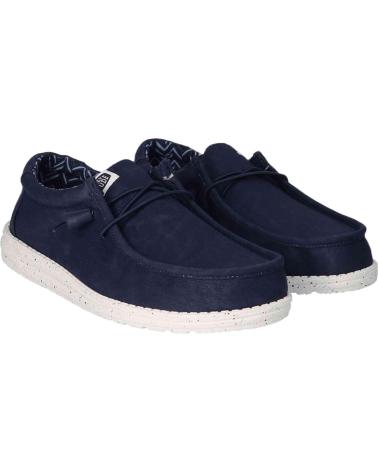 Sapato de vela de Homem HEY DUDE MOCASINES WALLY CANVAS PARA HOMBRE EN COLOR AZUL