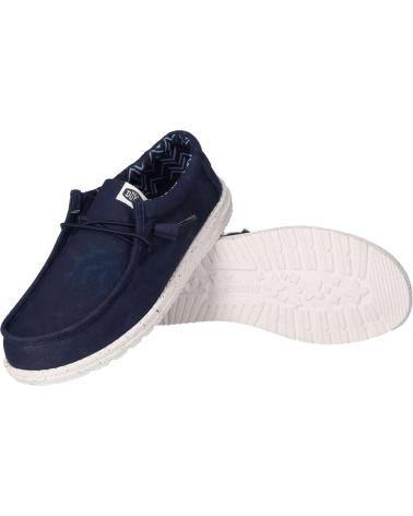 Sapato de vela de Homem HEY DUDE MOCASINES WALLY CANVAS PARA HOMBRE EN COLOR AZUL