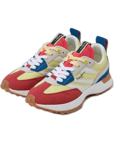 Sportschuhe für Damen PEPE JEANS ZAPATILLAS LUCKY PRINT PARA MUJER EN COLOR AMARILLO AMARILLO