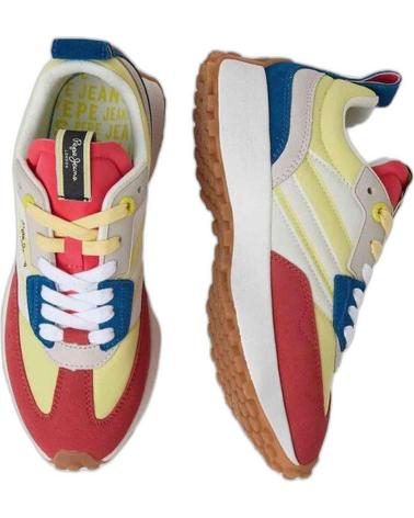Sportschuhe für Damen PEPE JEANS ZAPATILLAS LUCKY PRINT PARA MUJER EN COLOR AMARILLO AMARILLO