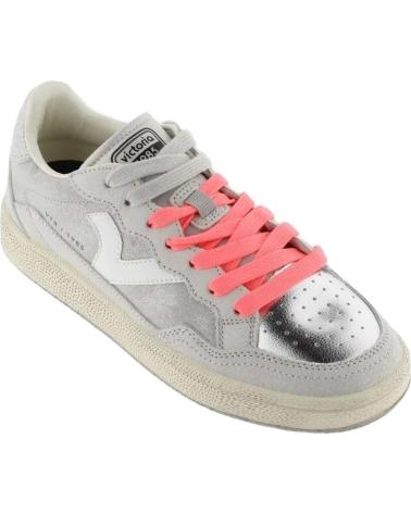 Zapatillas deporte de Mujer VICTORIA ZAPATILLAS SMASH - METAL GLITTER PARA MUJER EN COLOR PLATEAD PLATEADO