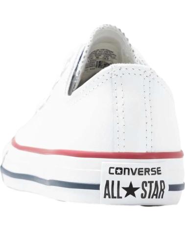 Sportivo per Bambina e Bambino CONVERSE PIEL BLANCA CORDON RAYA ROJA ROJO