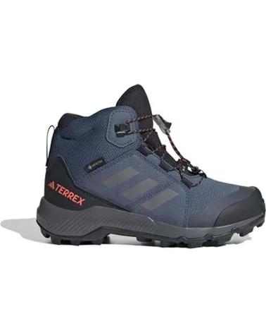 girl and boy boots ADIDAS BOTAS TERREX MID GTX PARA NINOS UNISEX EN COLOR AZUL