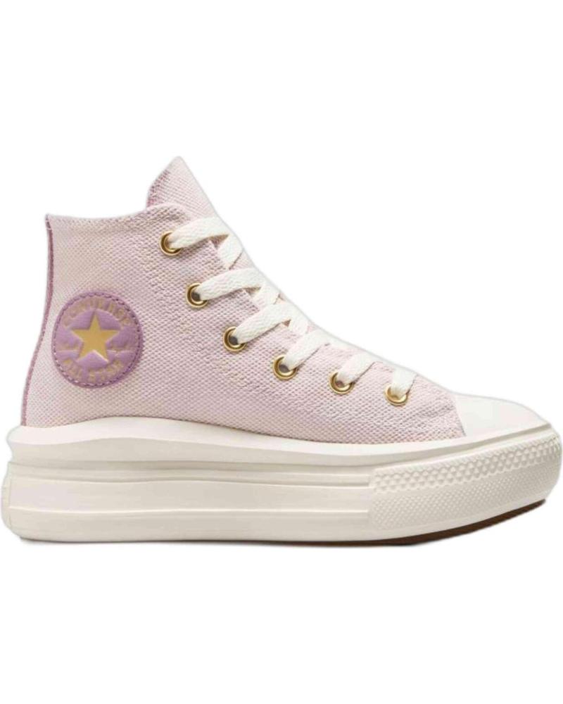 CONVERSE CHUCK TAYLOR ALL STAR MOVE PINK UNISEX KIDS SNEAKERS ROSA
