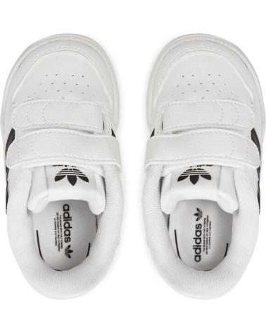 Sneaker für Mädchen und Junge ADIDAS ZAPATILLAS TEAM COURT 2 PARA BEBE EN COLOR BLANCO