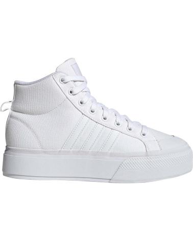 BASKETS ADIDAS BRAVADA 2.0 MID PLATEFORME IE2316 BLANC BLANCO