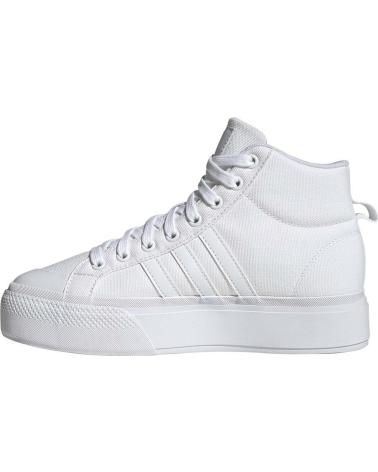 BASKETS ADIDAS BRAVADA 2.0 MID PLATEFORME IE2316 BLANC BLANCO