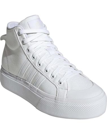 BASKETS ADIDAS BRAVADA 2.0 MID PLATEFORME IE2316 BLANC BLANCO