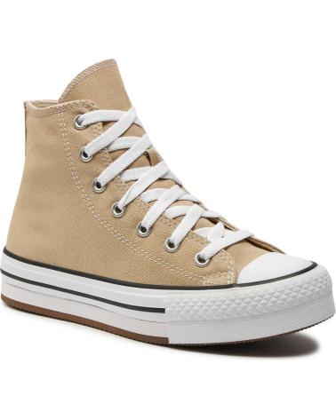 Sportivo per Bambina e Bambino CONVERSE ZAPATILLAS CHUCK TAYLOR ALL STAR EVA LIFT PARA NINOS UNISEX BEIGE
