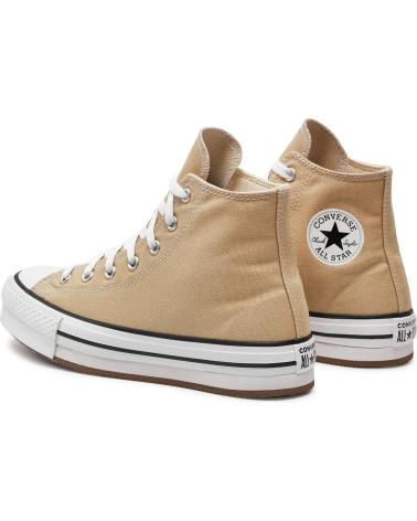 Sportivo per Bambina e Bambino CONVERSE ZAPATILLAS CHUCK TAYLOR ALL STAR EVA LIFT PARA NINOS UNISEX BEIGE