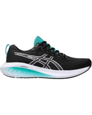 ASICS GEL EXCITE 10 NEGRO-ROSA-VERDE AGUA PARA MUJER - 37 VARIOS COLORES