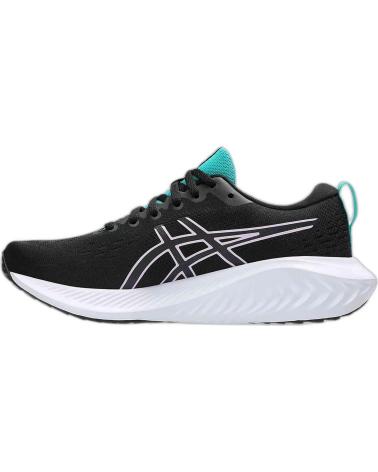 ASICS GEL EXCITE 10 NEGRO-ROSA-VERDE AGUA PARA MUJER - 37 VARIOS COLORES