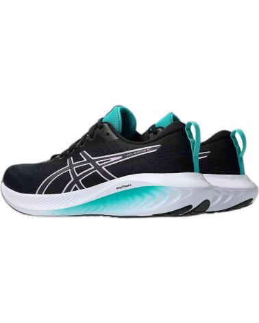 ASICS GEL EXCITE 10 NEGRO-ROSA-VERDE AGUA PARA MUJER - 37 VARIOS COLORES