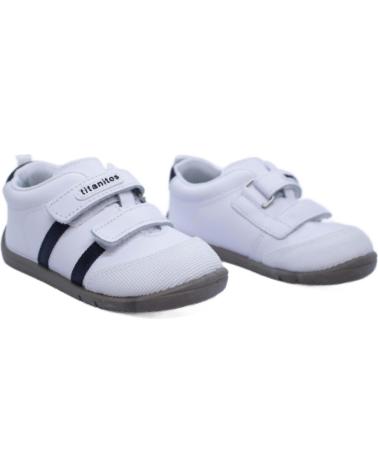 Sportivo per Bambina e Bambino TITANITOS ZAPATILLAS DE DEPORTE BLANCO Y NEGRO